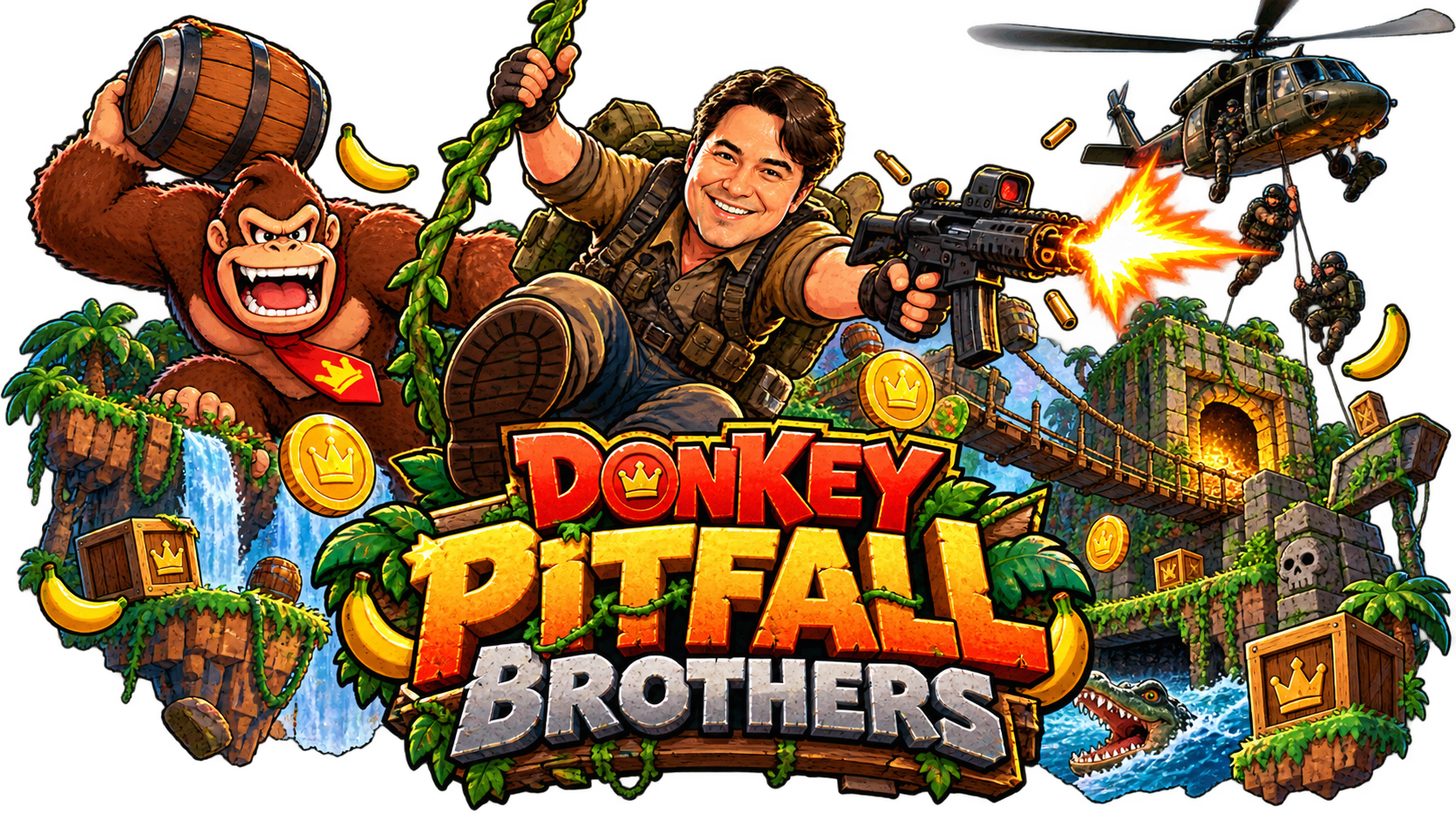 Donkey Pitfall Brothers